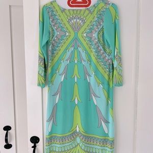 Spring long sleeve shift dress